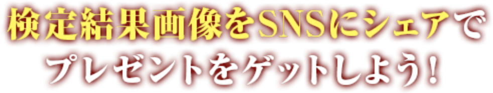 検定結果画像をSNSにシェアでもプレゼントをゲットしよう！